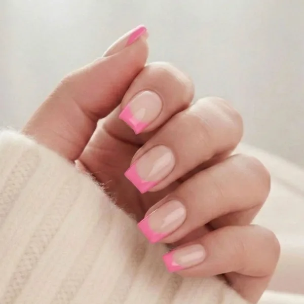 Pixie Pink, rosa French, korte