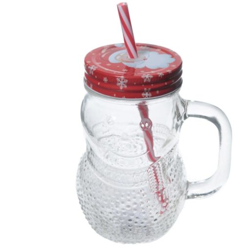 Mason jar - snømann