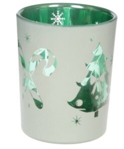 Telysholdere m julemotiv groenn