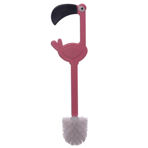 Flamingoformet toalettbørste