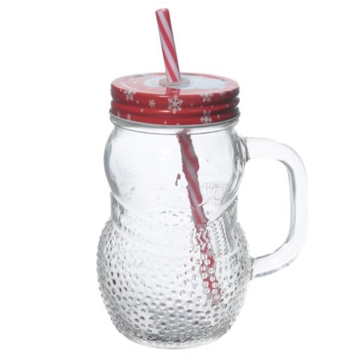 Mason jar - snømann - bilde 3