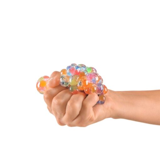 Morsom squishy stressball i hånd