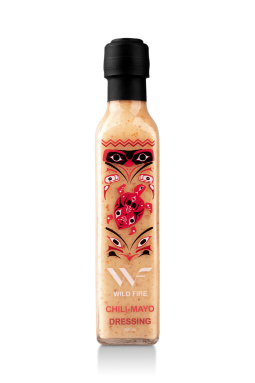 Chili-mayo på glassflaske fra wild fire foods