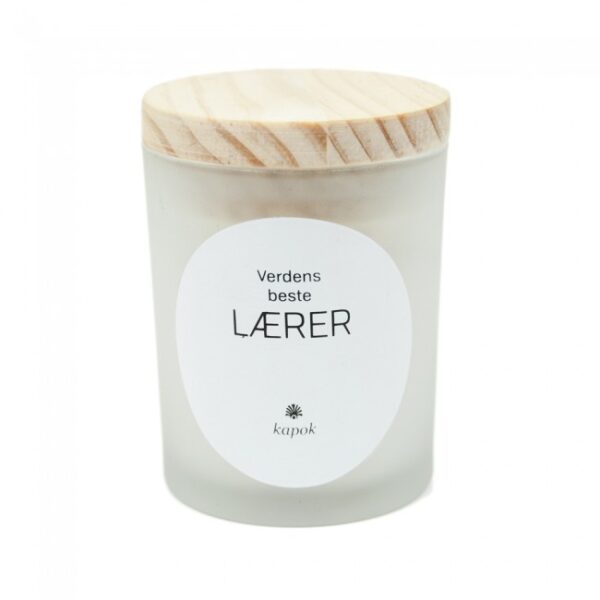Verdens beste lærer duftlys kapok