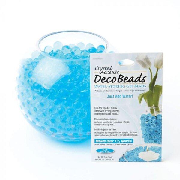 Blå vannpeler fra decobeads